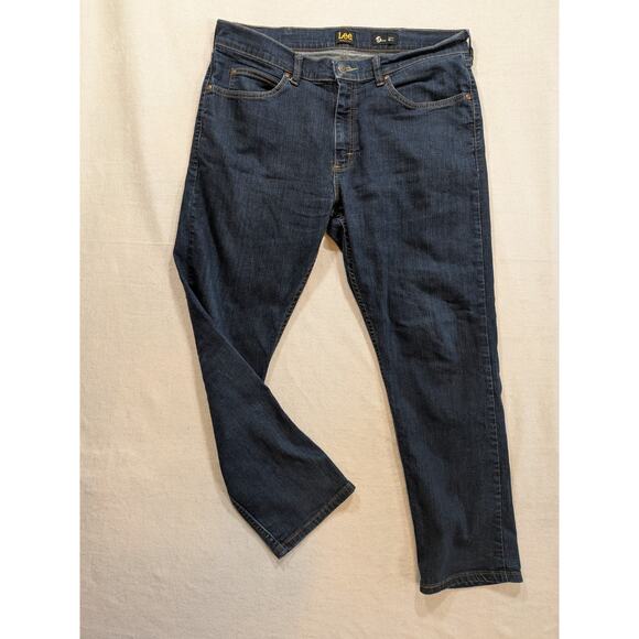 Lee regular fit dark wash jeans size 36 x 29 cotton blend - Picture 1 of 6